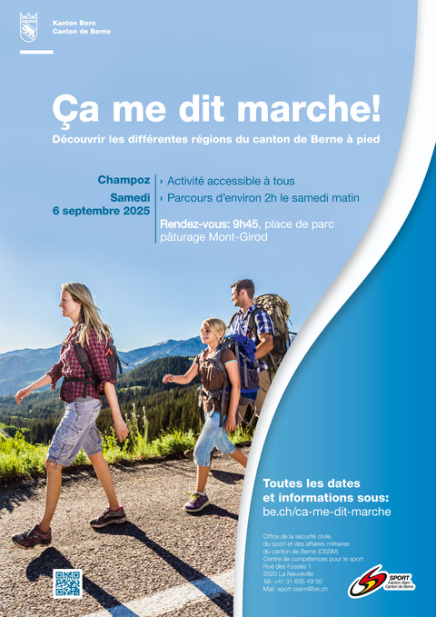 Affiche personnalisée ça me dit marche - Champoz - Affiche personnalisée ça me dit marche - Champoz -